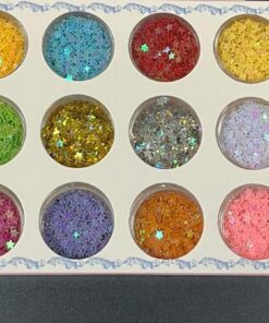 علبه جليتر نجوم 12 لون