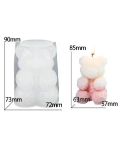 Bear Scented Candle Silicone Mold Diy