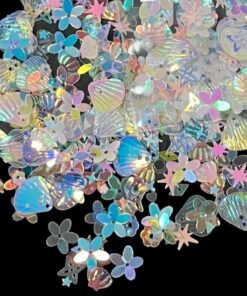 جليتر منوع نجوم وقواقع وورد هولوجرام